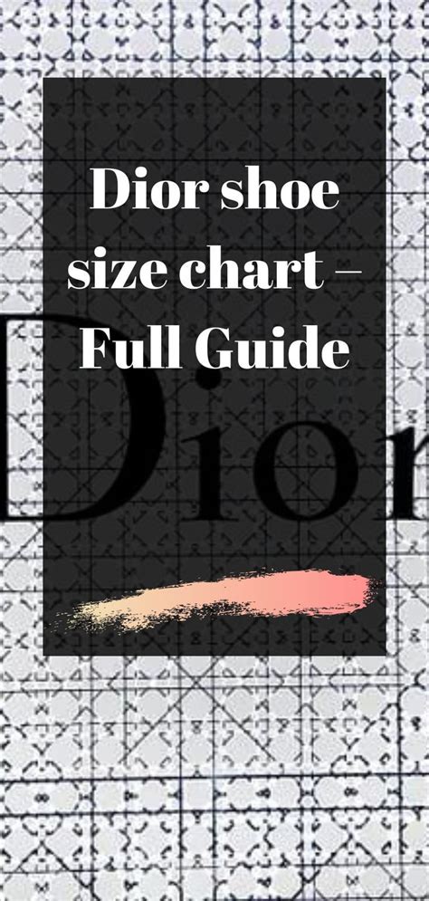 dior sizes to us|Dior size to us.